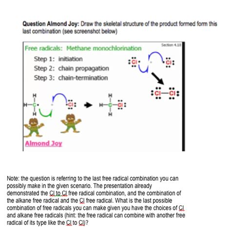 Question Almond Joy Draw The Skeletal Structure