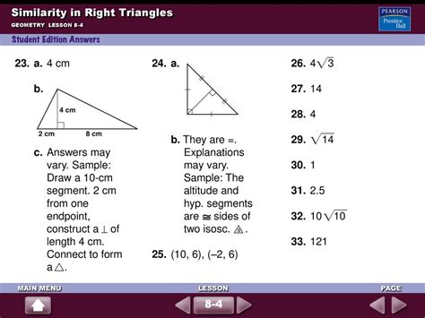 Quiz 6-2 Proving Triangles Are Similar