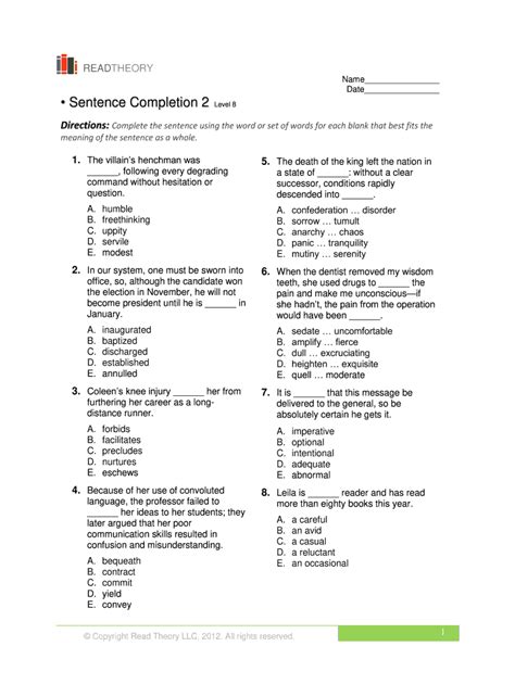 Sacks Sentence Completion Test Pdf With Answers