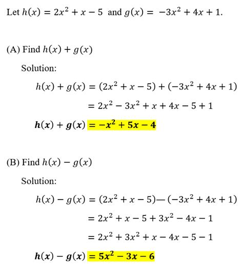 Section 3 Topic 3 Adding And Subtracting Functions