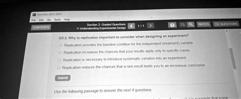 Simutext Understanding Experimental Design Graded Questions