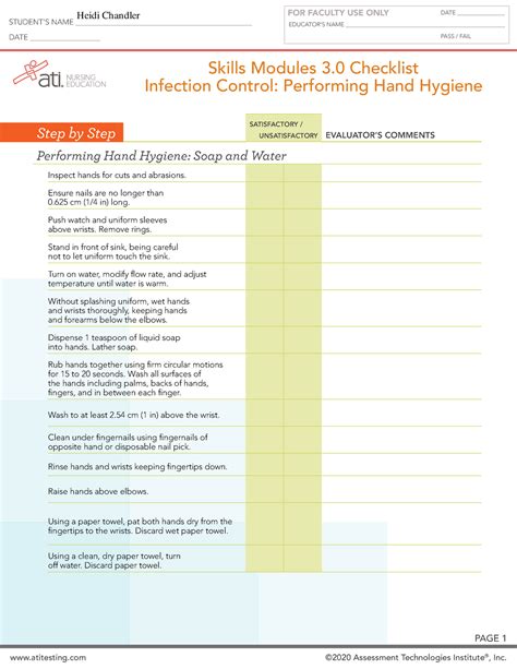 Skills Module 3.0 Infection Control Posttest