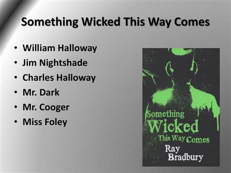 Something Wicked This Way Comes Summary