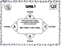 Stoichiometry Escape Room Answer Key Pdf