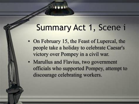 Summary Of Act 1 Julius Caesar