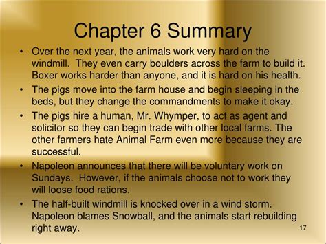 Summary Of Chapter 6 Animal Farm