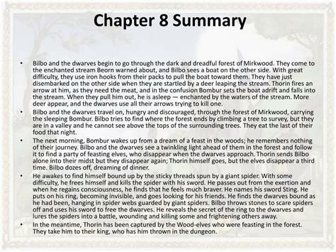 Summary Of Chapter 8 The Hobbit