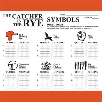 Symbols For Catcher In The Rye