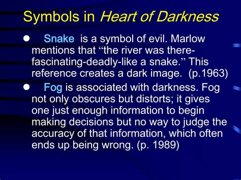 Symbols Of Darkness In Heart Of Darkness