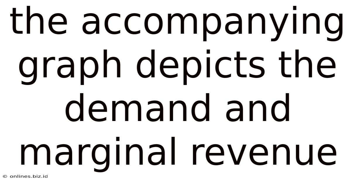 The Accompanying Graph Depicts The Demand And Marginal Revenue