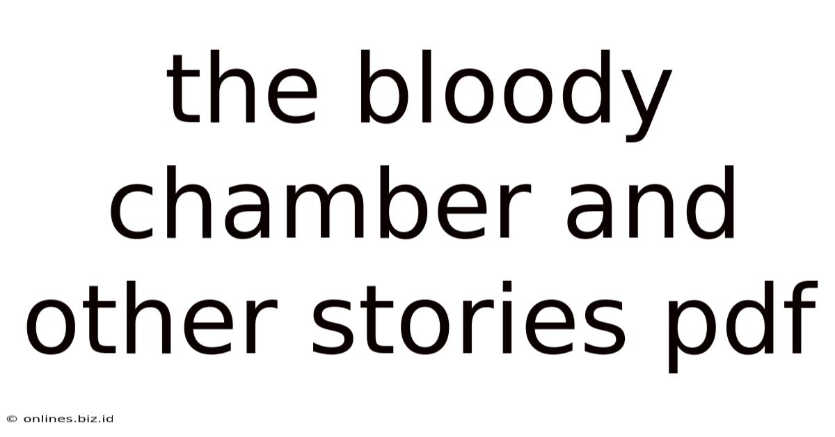 The Bloody Chamber And Other Stories Pdf