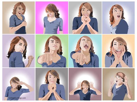 The Grouping Of Gestures Facial Expressions And Postures