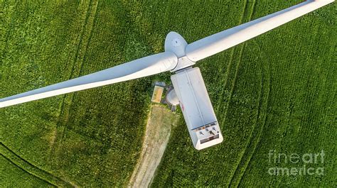 The Image Shows A Top-down View Of A Wind Turbine