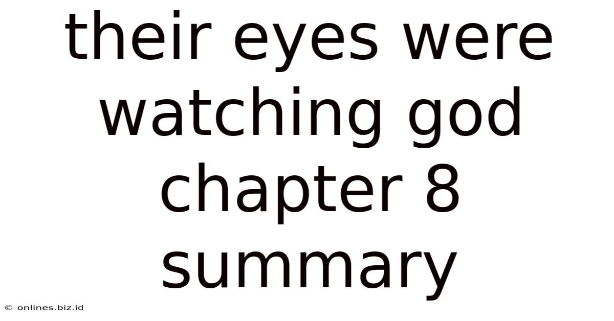 Their Eyes Were Watching God Chapter 8 Summary