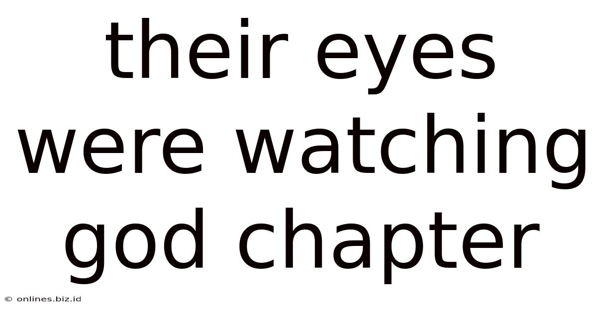 Their Eyes Were Watching God Chapter