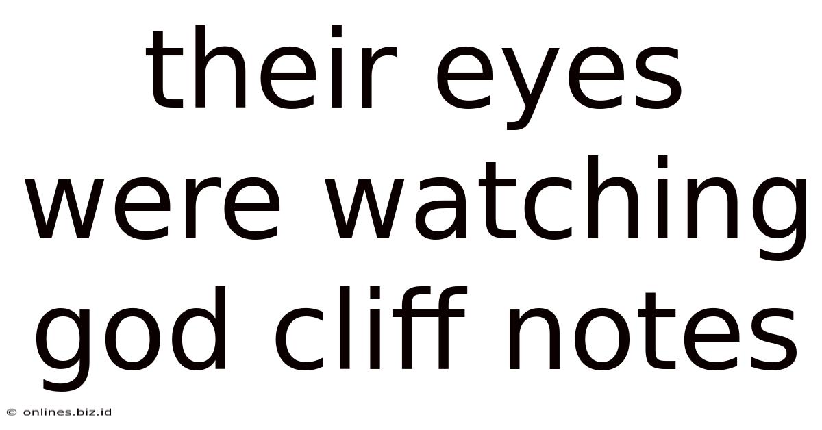 Their Eyes Were Watching God Cliff Notes
