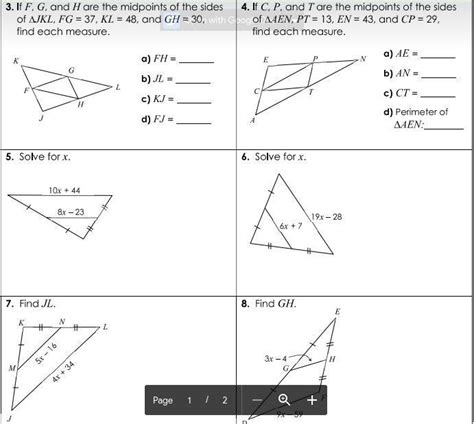 Unit 5 Relationships In Triangles Homework 5 Answer Key