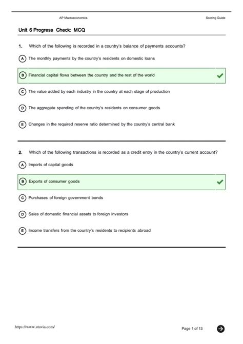 Unit 6 Progress Check: Mcq Part C