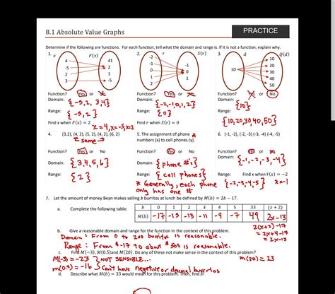 Unit 8 Formative Assessment Common Core Algebra 1 Answer Key