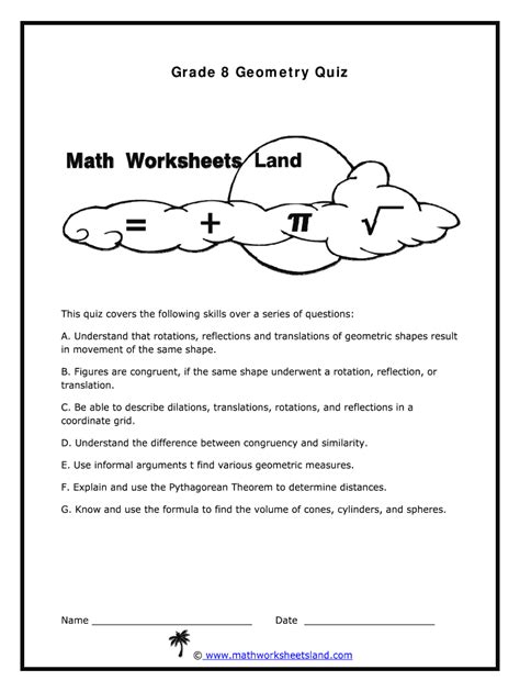 Unit 9 Test Transformations Answer Key