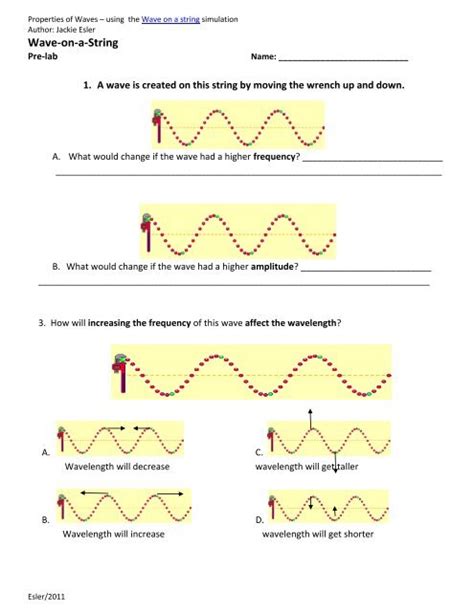 Wave On A String Phet Answer Key