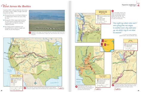 West Across The Rockies Answer Key