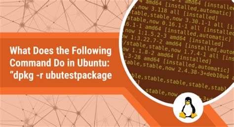 What Does The Following Command Do In Ubuntu:dpkg -r Ubutestpackage