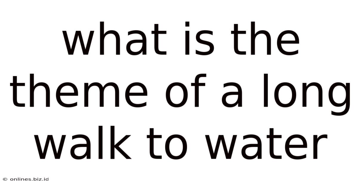 What Is The Theme Of A Long Walk To Water