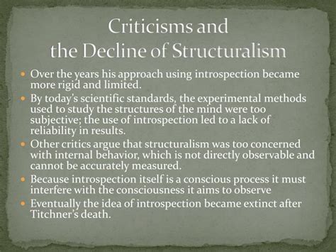 Which Of The Following Is A Criticism Of Structuralism