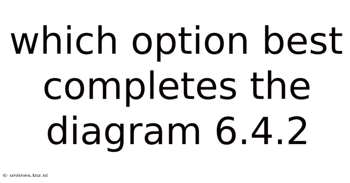 Which Option Best Completes The Diagram 6.4.2