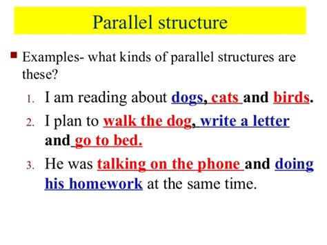 Which Revision Of The Sentence Uses Parallel Structure 2.4.3