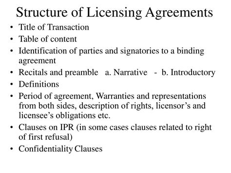 Which Statements Correctly Describe Licensing Agreements