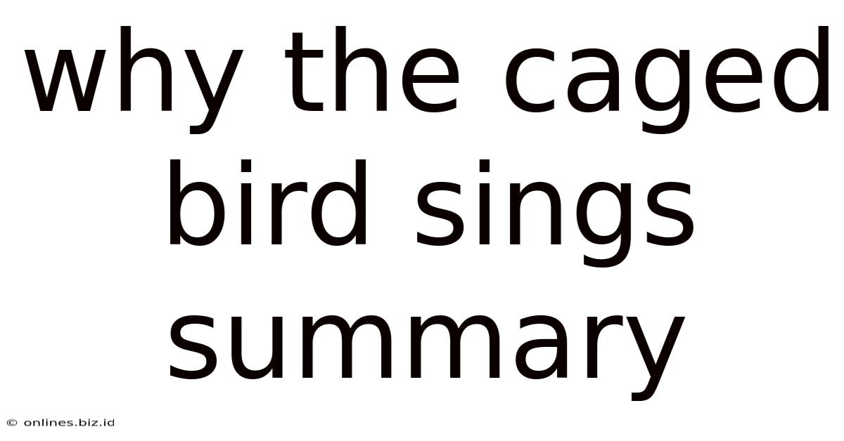 Why The Caged Bird Sings Summary