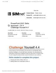 Word 2021 Skills Approach - Ch 4 Challenge Yourself 4.4